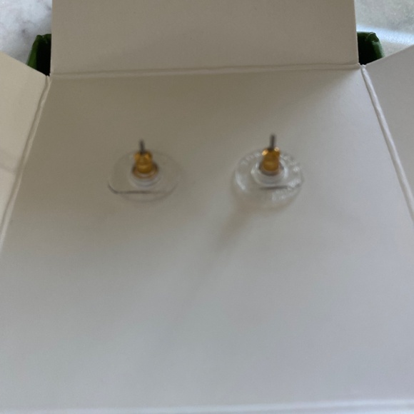 Kate Spade NIB "All a flutter" mother of pearl/gold butterfly earrings - Picture 9 of 9